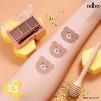 ราคา โอดีบีโอ พาเลทเขียนคิ้ว พาเลทคิ้วแบบฝุ่น ขนาด 1 5g OD797 odbo 3 Color Matches of Brows (20335557020)
