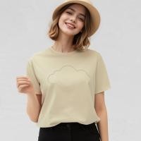 ราคา Closet Crush Basic short sleeves T shirt with cloud printed Sand เสื้อยืดเบสิคแขนสั้นพิมพ์ลายก้อนเมฆ (21239382563)