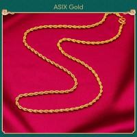 ราคา ASIX GOLD สร้อยคอทองคํา 24K สร้อยคอผู้หญิงสร้อยคอผู้ชาย สีไม่เปลี่ยนเป็นสีดํา ไม่ลอกออก (16705818792)
