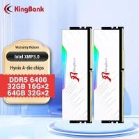 ราคา Kingbank DDR5หน่วยความจำ RGB 6400MHz ชิป32GBx2 16GBx2 Hynix A Die ชิปเดิม1 4V CL32 Dual Channel ที่สวยงาม (21170831981)