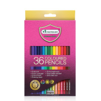ราคา รุ่นใหม่ สีสดกว่าเดิม ดินสอสี สีไม้ มาสเตอร์อาร์ต Master art 12 24 36 สี มี แบบแท่งยาว 1 หัว 1 กล่อง (20628202792)