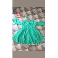 ราคา มินิเดรสเปิดไหล่ สีเขียว มือ2 used (20607501866)