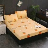 ราคา ผ้าปูที่นอน ผ้าปูลายแครอท สีเหลืองน่ารักสีสดใส มีไห้เลือก ทั้งแบบ 3 5 5 6 ฟุต สามารถซักเครื่องได้สีไม่ตก พร้อมส่งจากไทย (16611424434)