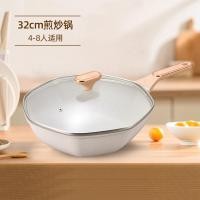 ราคา GGMM หินทางการแพทย์ไม่ติดกระทะแปดเหลี่ยมหม้อครัวที่ใช้ในครัวเรือนกระทะกระทะเตาแม่เหล็กไฟฟ้ากระทะสากล (20836451951)