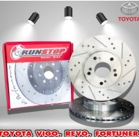 ราคา Runstop จานเบรค Toyota Vigo Revo Fortuner Innova Commuter ventury รีโว่ วีโก้ ฟอร์จูนเนอร์ อินโนว่า รถตู้ คอมมิวเตอร์ (12438556202)