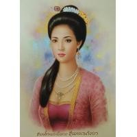 ราคา ภาพมงคลพระพี่นางสุพรรณกัลยาสำหรับนำไปใส่กรอบรูปบูชาขนาดภาพ8x10นิ้วภาพเคลือบมันอย่างทีสีติดทนนานมีลิขสิทธิ์ห้ามลอกเลียนแบบ (15282846757)