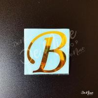 ราคา สติกเกอร์โลหะ สูง 2 5 5 ซม ตัวอักษรภาษาอังกฤษ ตัวใหญ่ A Z สติกเกอร์ตัวอักษร ตัวพิมพ์ใหญ่ (15211863503)