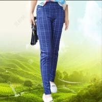 ราคา กางเกงขายาวผู้หญิงลายสก็อตทรงใส่สบายมากผ้ายืดเกาหลี กางเกงขายาวผ้าหนาใส่ดีใส่สวยมีบริการเก็บเงินปลายทาง (15903836898)