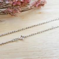 ราคา สร้อยคอทองคำขาว ลายไข่ปลา สร้อยคอสีทองคำขาว สร้อยคอแฟชั่น (2060788856)