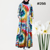 ราคา ผู้หญิงชุดมุสลิมแขนยาวAbayaดูไบชุดเดรสแม็กซี่เครื่องแต่งกายชาวอิสลามชุดอิสลาม 266 พร้อมส่ง (9854176759)