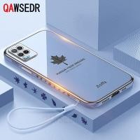 ราคา QAWSEDR เคสลายใบเมเปิ้ลสำหรับ OPPO A54 4G 2021เคสโทรศัพท์ TPU นิ่มพร้อมสายคล้อง (10512231746)