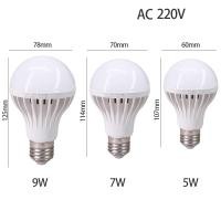 ราคา จัดส่งรวดเร็ว เซ็นเซอร์ตรวจจับการเคลื่อนไหวเสียงอัจฉริยะแบบ E27 LED 5W 7W 9W หลอดไฟเซ็นเซอร์ควบคุมแสงเสียงโคมไฟ LED บันไดคืนในห้องน้ำไฟสีขาวขุ่นฉุกเฉิน220V (20589517349)