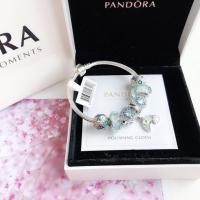 ราคา ของแท้ Pandora blacelet Charm เครื่องประดับในสต็อกสร้อยข้อมือหวานจี้ผู้หญิงสร้อยข้อมือลูกปัดสร้อยข้อมือสายรุ้งกล่องของขวัญ (20464536439)