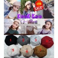 ราคา พร้อมส่ง หมวกเบเร่ต์ชามัวร์ ทรงฟักทอง มีจุก (20760548260)