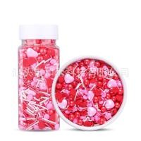 ราคา น้ำตาลแต่งเค้กหัวใจ มุกแต่งหน้าเค้ก น้ำตาลหัวใจ มุกวาเลนไทน์ น้ำตาลแต่งเค้กวาเลนไทน์ ขนาด 100กรัม (18215268334)