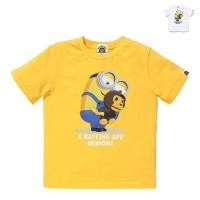 ราคา เสื้อยืดลําลอง ผ้าฝ้าย แขนสั้น คอกลม พิมพ์ลายการ์ตูนลิง มินเนี่ยน Bape Head ทรงหลวม สําหรับเด็ก และคู่รัก (20497394099)
