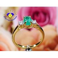 ราคา แหวนพลอยมรกตโคลัมเบียและเพชรแท้ เบลเยี่ยม น้ำ 98 ตัวเรือนทองคำแท้ การันตีพลอยแท้ เพชรแท้ พร้อมใบรับประกันจากทางร้าน แหวนแบบน่ารักๆ (7738600688)