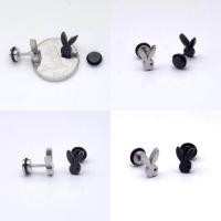 ราคา จิวหู playboy ต่างหูแฟชั่น ต่างหูผู้ชาย จิวหูเกาหลี วัสดุทำจาก surgical stainless steel ขนาด 9mm ก้าน 1 2 mm งาน นำเข้า จาก เกาหลี (676648051)