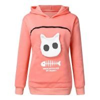 ราคา Sweatshirt Cat Lovers Hoodie Kangaroo Dog Paw Dropshipping Pullovers Cuddle Pouch Sweatshirt Pocket Animal Ear Hooded Plus (13288073227)