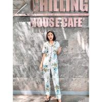 ราคา ชุดเซทเสื้อ กางเกงลายดอก (19160260792)