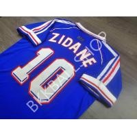 ราคา RETRO เสื้อฟุตบอลย้อนยุค ทีมชาติ France Home ฝรั่งเศส เหย้า ชุดแชมป์ฟุตบอลโลก ปี 1998 พร้อมเบอร์ชื่อ 10 ZIDANE (20846564958)