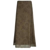 ราคา VesGlory Women Maxi Skirt Fashion Retro Style Printing High Waist Slim Fit Casual A line Skirts (21128263987)