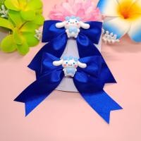 ราคา โบว์นักเรียน โบว์นักเรียนลายการ์ตูน สีน้ำเงิน ผ้ามัน (16404341053)