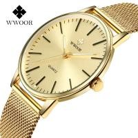ราคา WWOOR นาฬิกา นาฬิกาข้อมือควอตซ์ สไตล์หรูหรา นาฬิกาผู้ชายสายแสตนเลส 8832TH (20439581555)