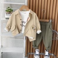 ราคา ชุดแจ็คเก็ตเด็ก ชุดกันหนาวเด็ก สไตล์อเวนเจอร์ ชุดท่องเที่ยวป่าเขา ชุดเซ็ต3ชิ้น เสื้อแจ็คเก็ต กางเกงขายาว เสื้อแขนยาว ดีไซน์สุดเท่ (20772034054)