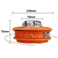 ราคา กระปุกเอ็นตัดหญ้า หัวกระแทก อลูมิเนียม ทรงยุโรป พร้อมเอ็นตัดหญ้าฟรี ตลับเอ็นตัดหญ้า อัตโนมัติ จานเอ้นตัดหญ้า เครื่อง สีส้ม รุ่นหัวอลูมิเนียม ขนาด 5 นิ้ว (19387416933)