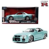 ราคา Jada Toys Fast Furious 1 24 Brians 2002 Nissan Skyline GT R R34 Blue Green (17074455614)