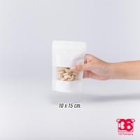 ราคา ถุงซิปล็อค คราฟท์ขาวมีหน้าต่างก้นตั้งได้ 50ใบ (9044005447)