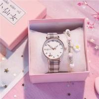 ราคา นาฬิกาผู้หญิงสไตล์ใหม่ลำลองสไตล์แบบญี่ปุ่นและเกาหลีเรียบง่ายสง่างามสไตล์โมริลายสก๊อตแฟชั่นสไตล์สดชื่นนาฬิกาสำหรับนักเรียน (19213466276)