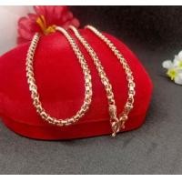 ราคา สร้อยคอนากหนัก2บาท3บาท ลายผ่าหวาย สร้อยโรสโกลด์ (14561937649)