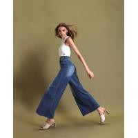 ราคา Merge Official M Wide Leg Jeans 06 6 Colors พร้อมส่ง กางเกงยีนส์เอวสูง ทรงขาบาน 6 สี (13935962585)