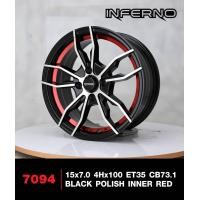 ราคา ล้อแม็กซ์ขอบ15 แม็กขอบ15 15x7 0 4h100 ET 35 38 CB73 1 ราคา4วง ยี่ห้อ INFERNO มีหลายรุ่นลายสีให้เลือก แม็กขอบเก๋ง แม็ก 4รู100 ขอบ15 ล้อแม็กขอบ15 (19796695088)