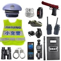 ราคา เด็กชุดตำรวจแมวดำนายอำเภอเด็กตำรวจจราจรหมวกใหญ่ไฟฟ้าของเล่นCSชุดเด็กชายและเด็กหญิงของขวัญวันเกิด (20757381165)