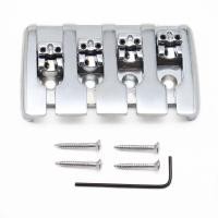 ราคา WK 4 String Bass Bridge A Style Top Load Tailpiece with Zinc Saddles for Electric Jazz Bass P Bass Black High Mass (19611524641)