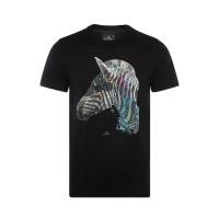 ราคา Hot PS PAUL SMITH เสื้อยืดแขนสั้นสำหรับผู้ชายเสื้อผ้าคอตตอนตกแต่งลายม้าลาย (20359164143)