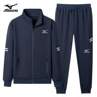 ราคา Mizuno เสื้อกันหนาวแขนยาวของผู้ชายเสื้อกันหนาวใส่วิ่งชุดกีฬาบุรุษฤดูใบไม้ร่วง (17323114060)