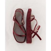 ราคา ROLTIN Cocoon sandals รองเท้าส้นแพลตฟอร์ม สูง 3 5 cm หนังกำมะหยี่ นุ่มใส่สบาย (18980295214)