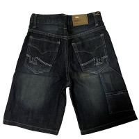 ราคา MEDIA JEANS กางเกงยีนส์ ขาสั้น ผ้าไม่ยืด เด็กโต ปักลายเส้น SN 2113 (17449049027)