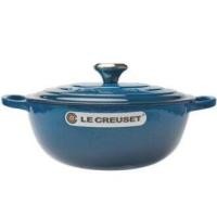 ราคา LE CREUSET ของแท้ กระทะเหล็กหล่อเคลือบสีดำ 26 ซม กระทะมัมมี่ทอด (20698948942)