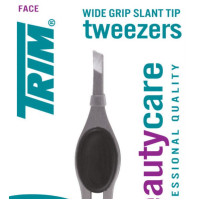 ราคา TRIM 5 26B 5 29B แหนบถอนขน แหนบ แหนบปากเฉียง ทำจาก Stainless 304 ไม่เป็นสนิม Trim Beauty Care Stainless Steel Textured Grip Slant Tip Tweezers โปรดระวังของปลอม (12389469069)