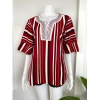 ราคา เสื้อคอวีแขนระบาย อก44 นิ้ว (19200175950)