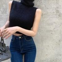 ราคา Cici ZL6822 เสื้อครอปไหมพรมคอเต่าแขนกุดแต่งขนมิ้ง ดีเทลพับคอ สไตล์ลูกคุณหนู (20697997388)