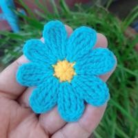 ราคา ดอกเดซี่แปดกลีบไหม4พาย ดอกไม้ถัก ดอกไม้ไหมพรม ดอกไม้ตกแต่งชิ้นงาน ขนาด 3 6ซม (19461263776)