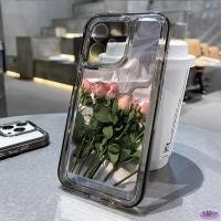 ราคา ใช้ได้กับ iPhone 11 12 14 13 15 Pro Max 7 8 14 15 Plus X XR XS X Max SE 2020 SE2022 Simple Girly Pink Rose Space กันกระแทก Space Case (20136563630)