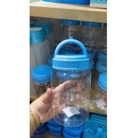 ราคา ขวดน้ำพลาสติกฝาปิดมีหูหิ้ว ล็อคแน่น กระปุกพลาสติก (20785316936)