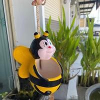 ราคา กระถางแขวนต้นไม้ กระถางต้นไม้เล็ก กระถางแขวน กระถางห้อย น่ารัก สวยงาม กระถางเซรามิค ทนทาน แถมเชือก กระถางผึ้งน้อย (20430725006)